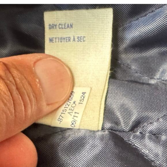 American Eagle Outfitters Wool Blend Women's winter Pea coat; Royal Blue, medium - Picture 5 of 15